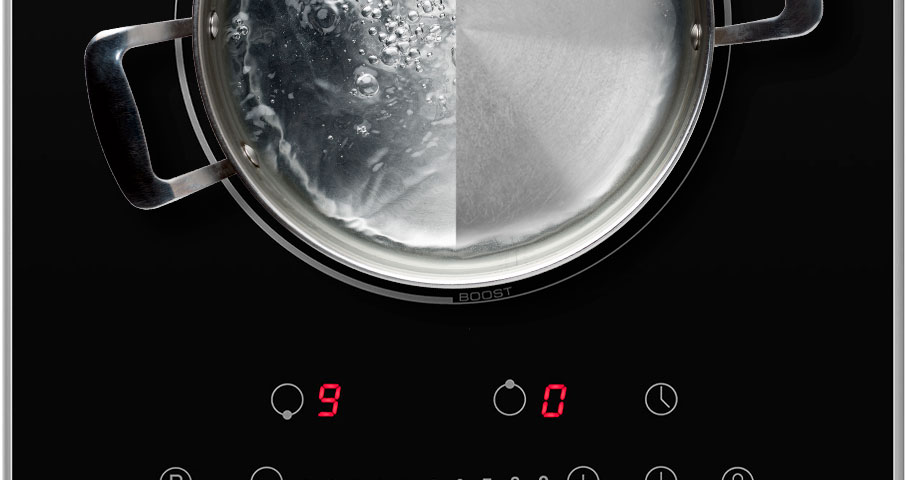 Автоматическое определение диаметра посуды позволяет готовить в самых разных емкостях, не подбирая их под размер зоны нагрева. Варочная поверхность самостоятельно подстраивается под используемую посуду.