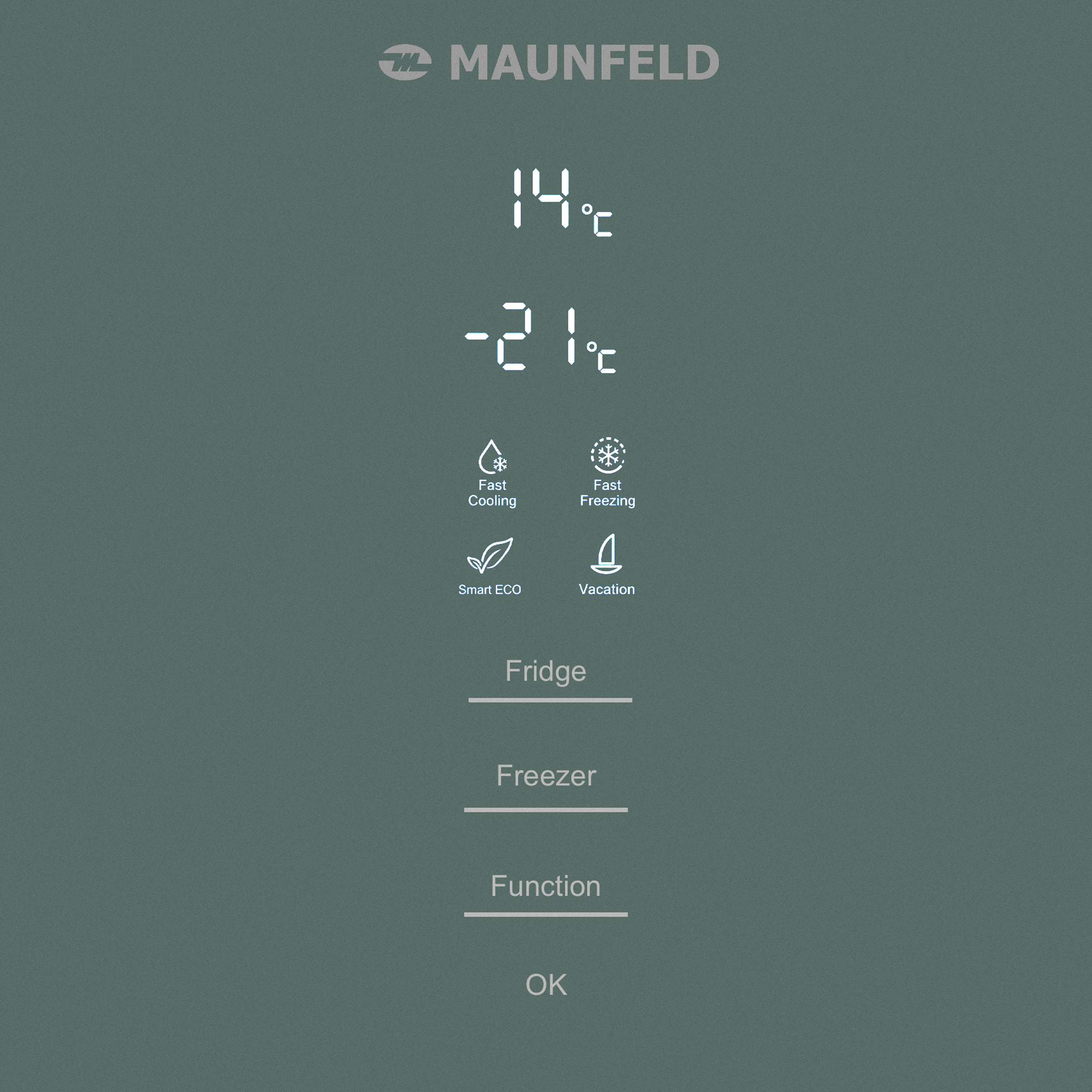 Холодильник Maunfeld MFF200NFGN Matt Inverter — фото 9