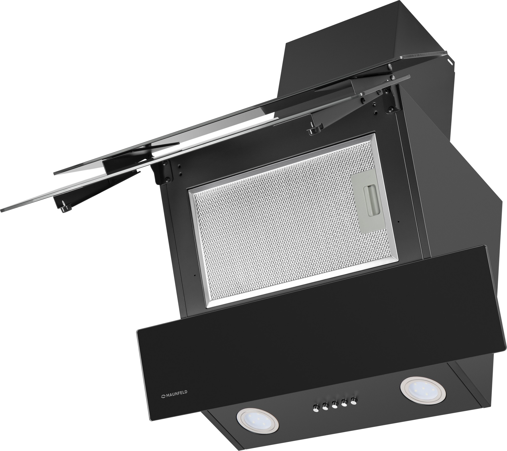 Вытяжка Maunfeld CASCADA PUSH 50 Glass Black — фото 3