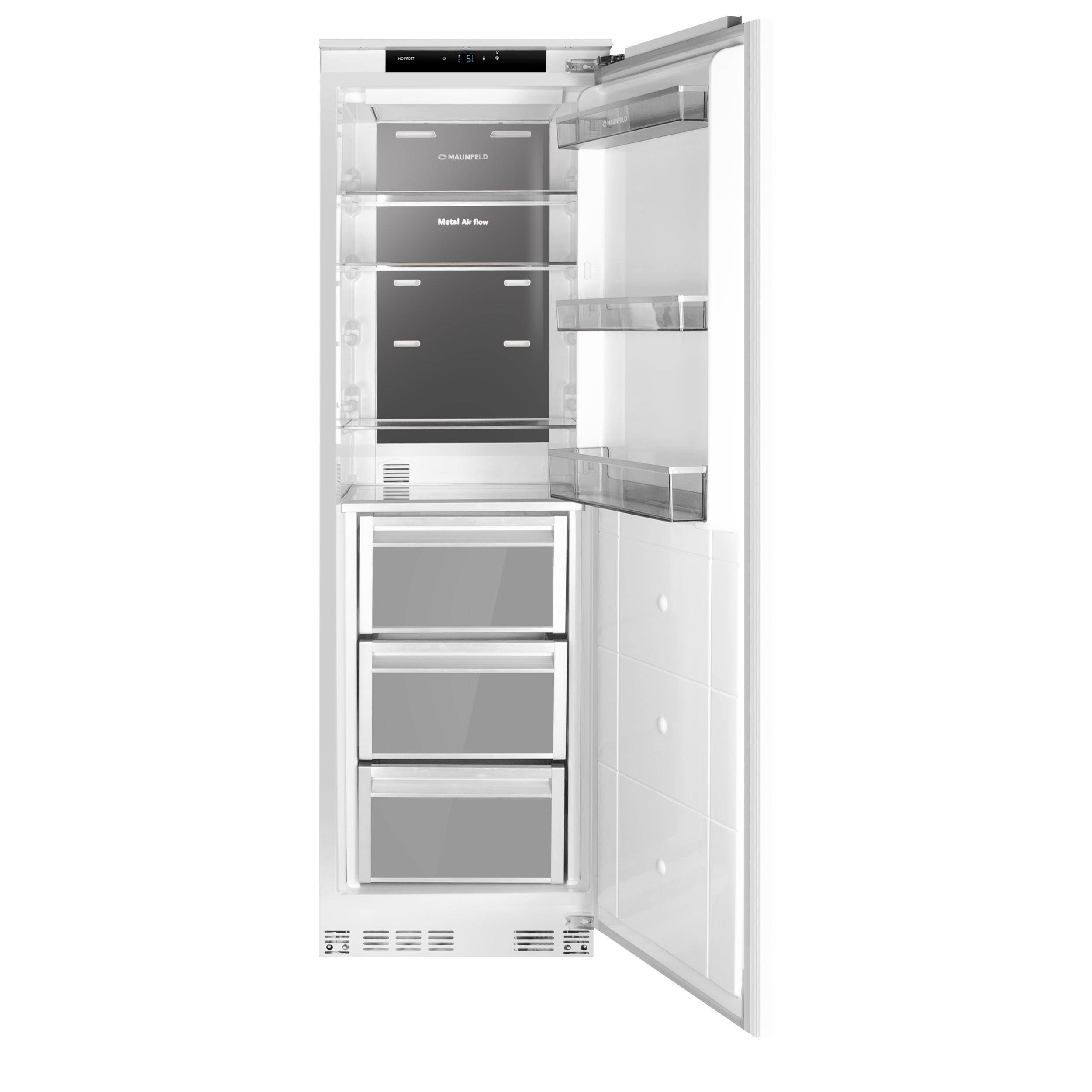 Холодильник Maunfeld MBF205NFWGR Inverter
