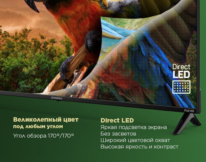 43" Телевизор MAUNFELD MLT43FSX02, Full HD, Яндекс TV - фото17