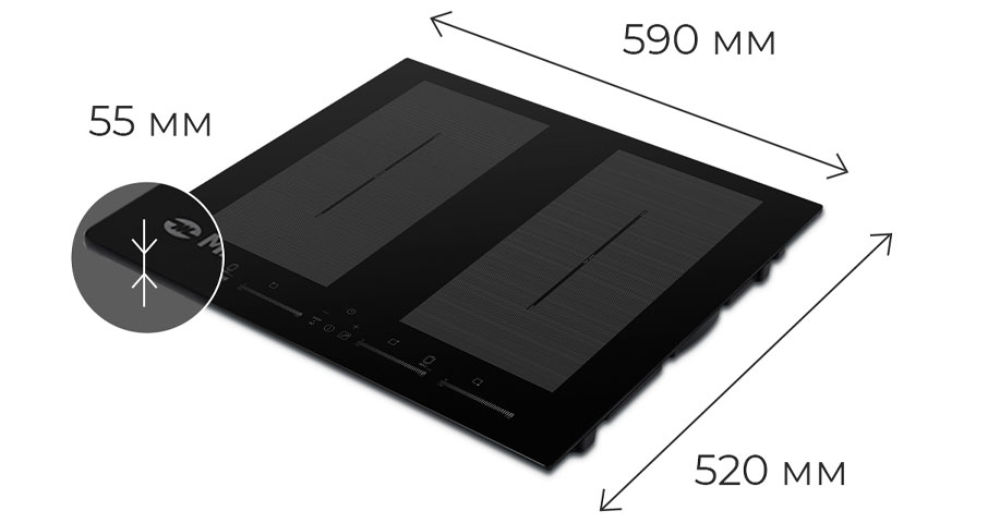 Стильная встраиваемая индукционная варочная панель — идеальное решение для современной кухни.