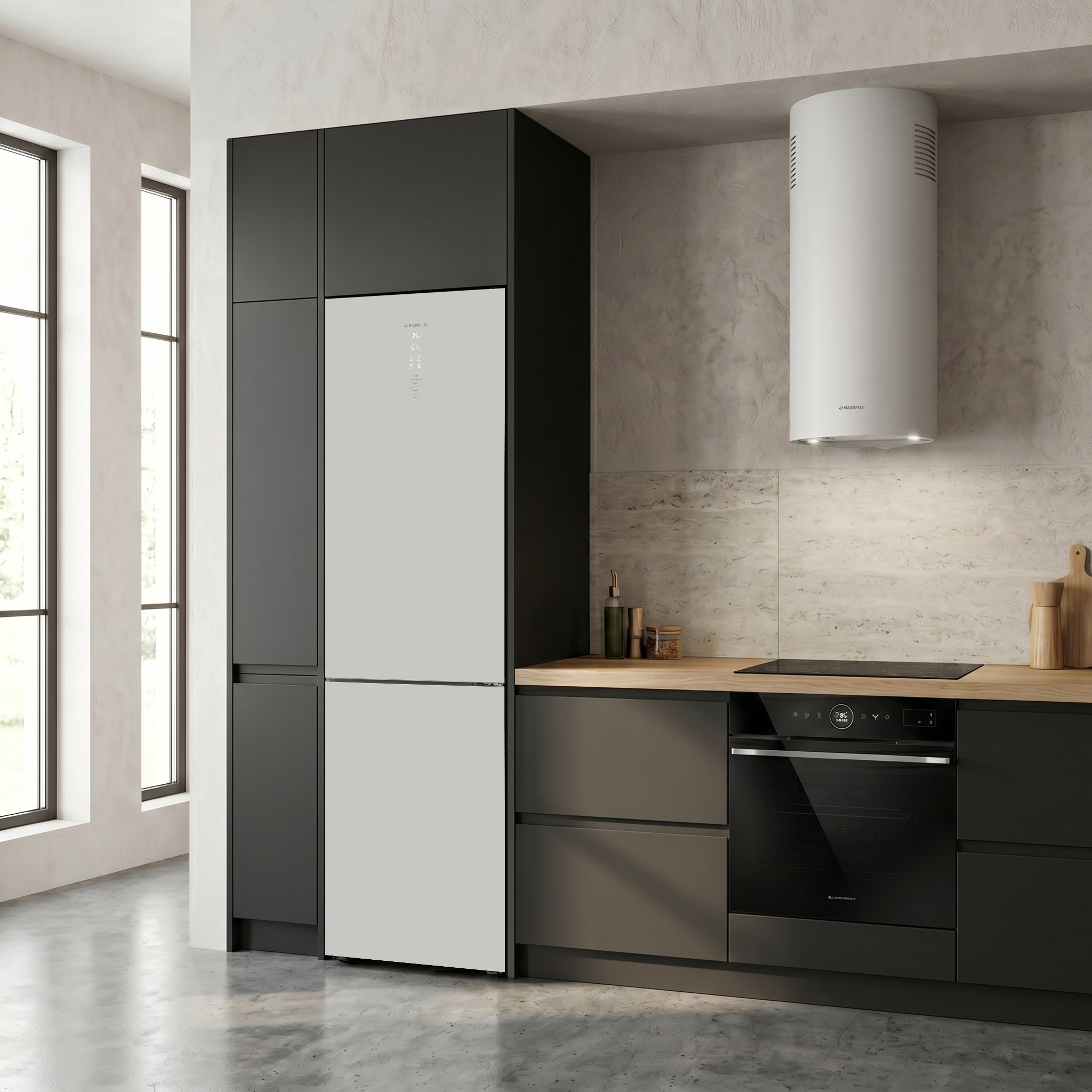 Холодильник Maunfeld MFF185NFBG Matt Inverter — фото 17