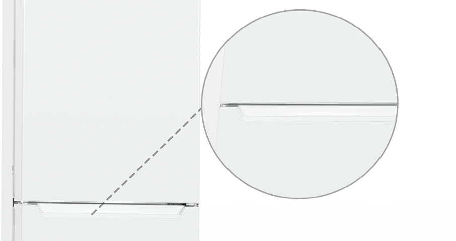 Встроенная ручка открывания двери. Ручка дверцы не будет мешать вам на кухне.