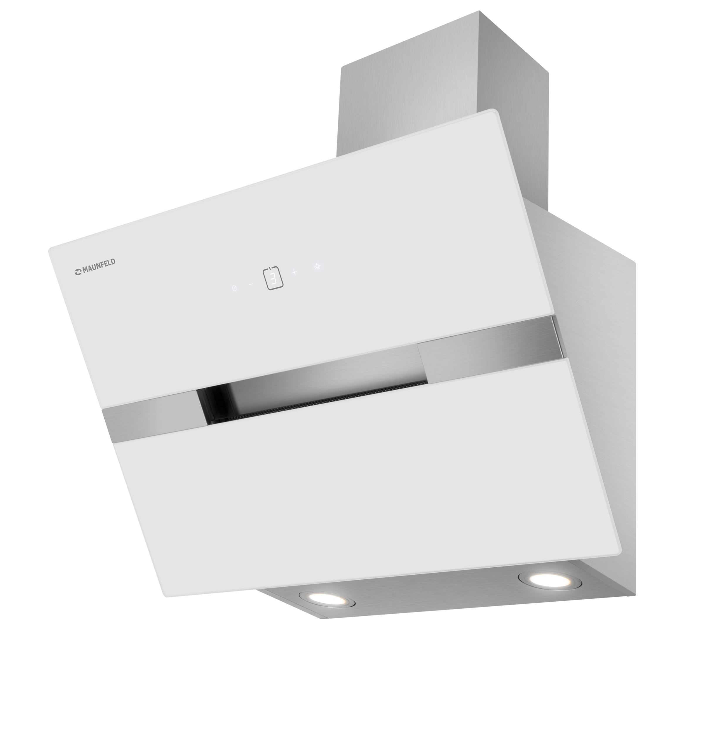 Вытяжка Maunfeld MERSEY 60 Inox Glass white