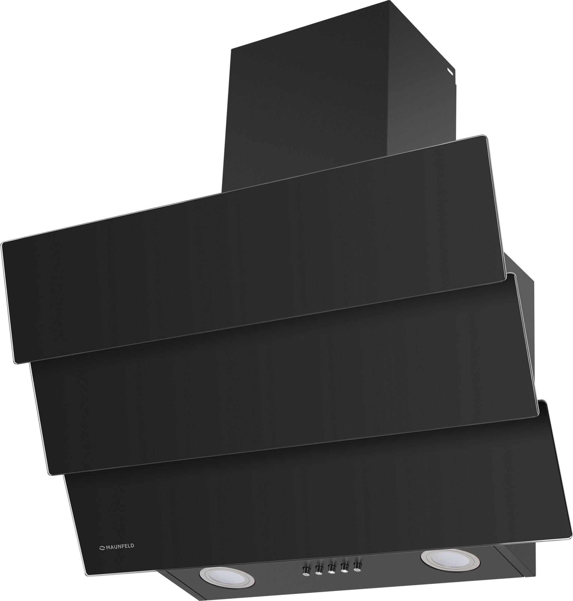 Вытяжка Maunfeld CASCADA PUSH 60 Glass Black — фото 2