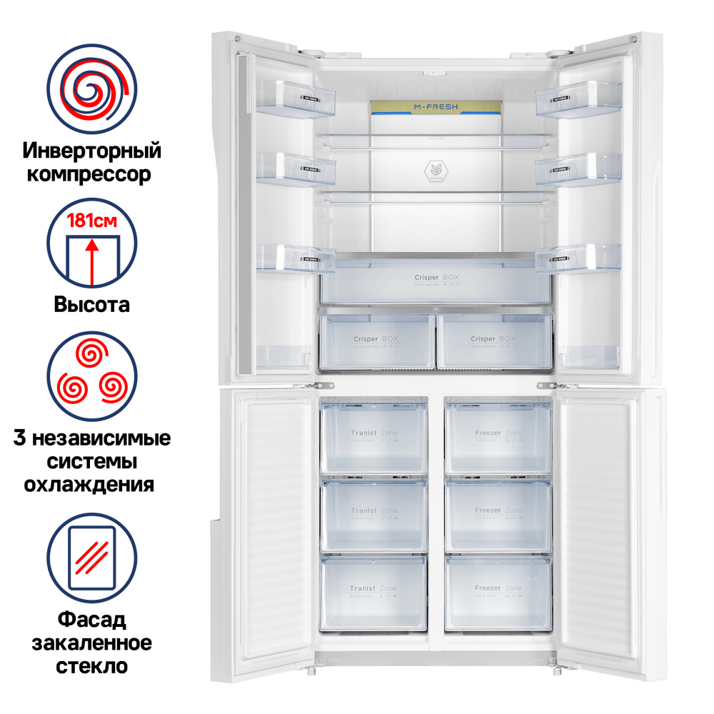 Холодильник MAUNFELD MFF181NF - фото2