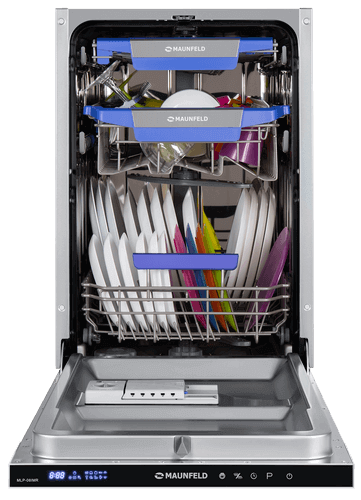 Посудомоечная машина с&nbsp;турбосушкой и&nbsp;лучом на&nbsp;полу MAUNFELD MLP-08IMR