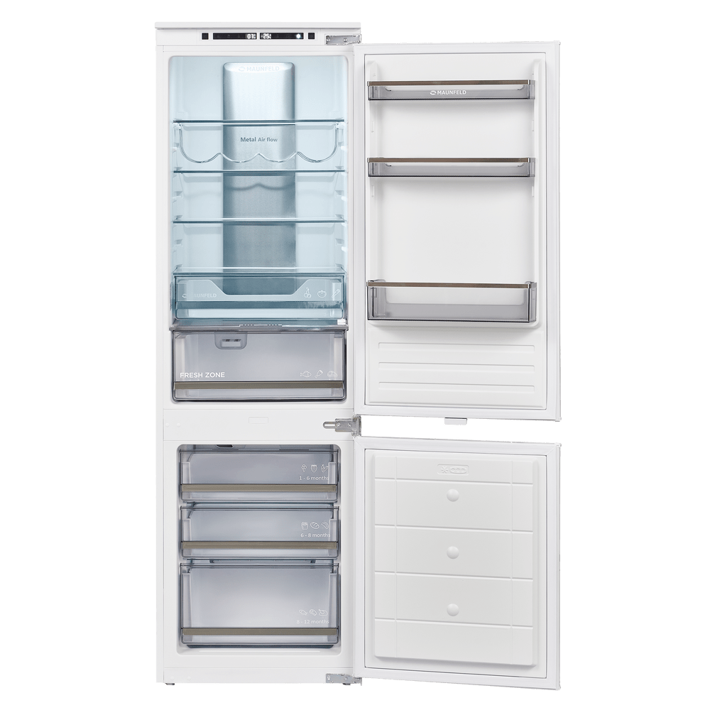Холодильник-морозильник встраиваемый MAUNFELD MBF177NFWHGR - фото3