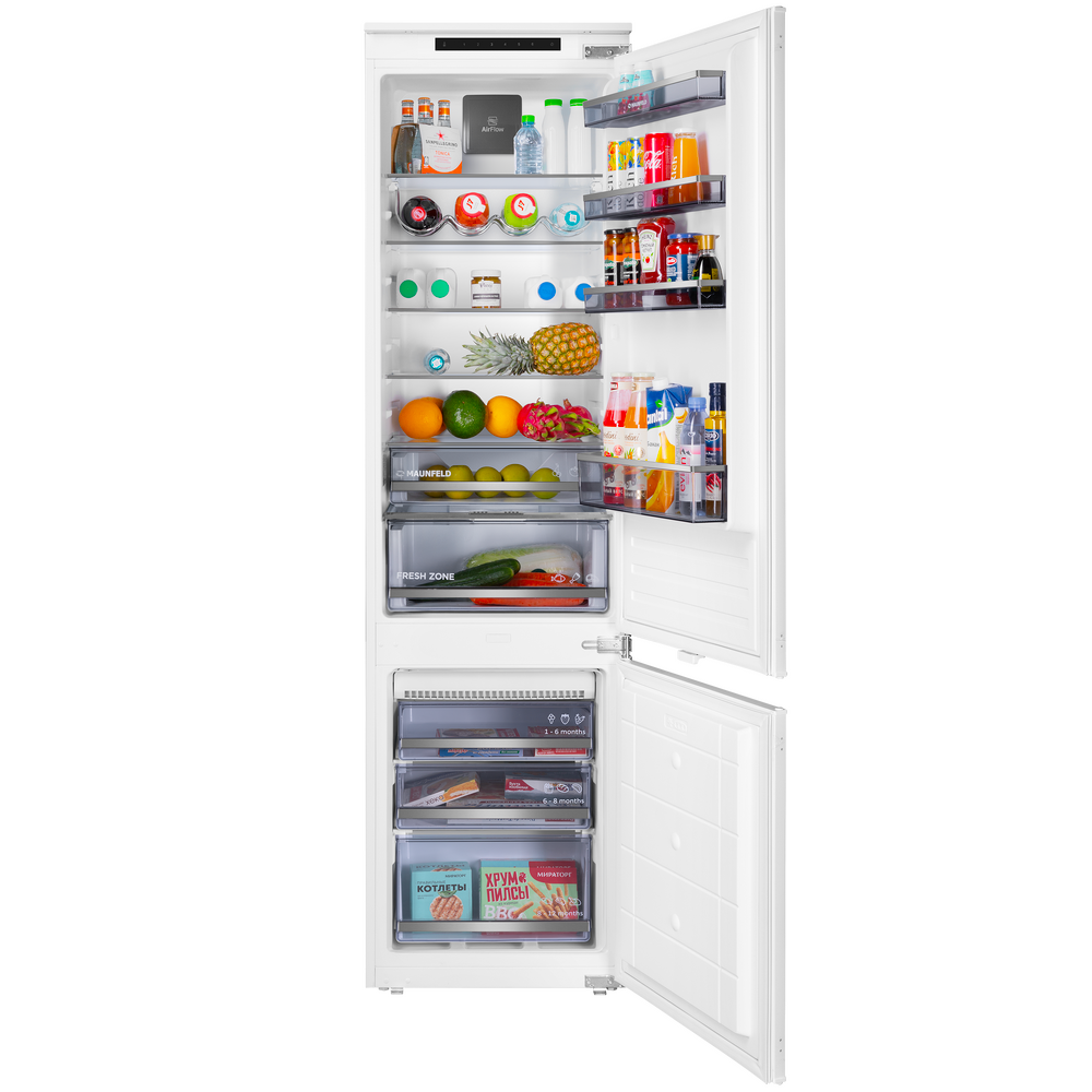 Холодильник-морозильник встраиваемый MAUNFELD MBF193NFFWGR - фото1