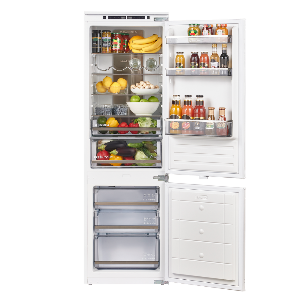 Холодильник-морозильник встраиваемый MAUNFELD MBF177NFWHGR - фото5
